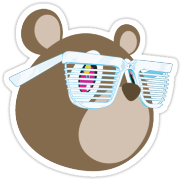 Kanye West Bear Png - Kanye West Stronger Remixes (375x360), Png Download