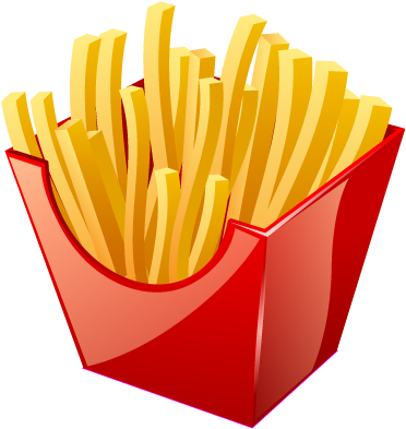 French Real Vista Px - Fried Fries Vector Png (400x400), Png Download