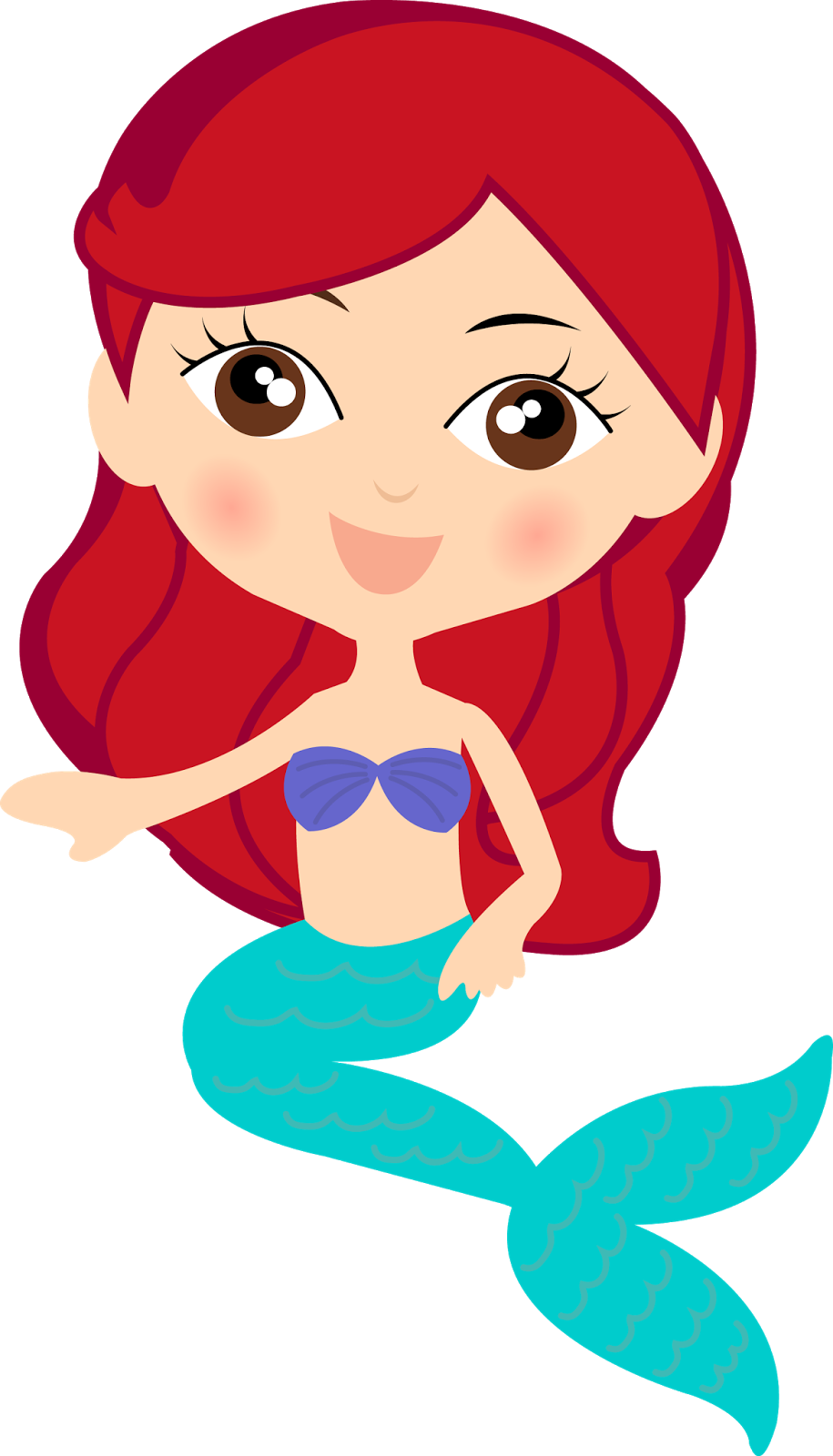 Topper Pequena Sereia Para Imprimir (915x1600), Png Download