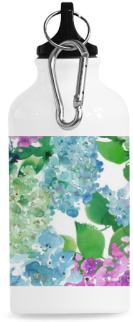Watercolor Hydrangea Cazorla Sports Bottle - Qc Sport Water Bottle Dragon Ball Sport Water Bottle (500x500), Png Download