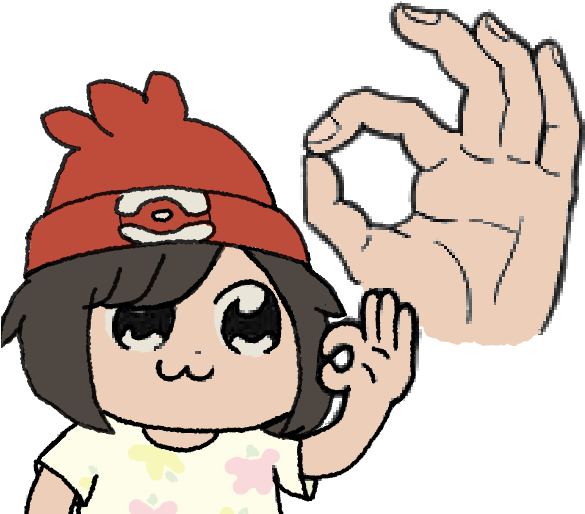 New York City Facial Expression Nose Smile Cheek Finger - Pop Team Epic Ok (600x525), Png Download