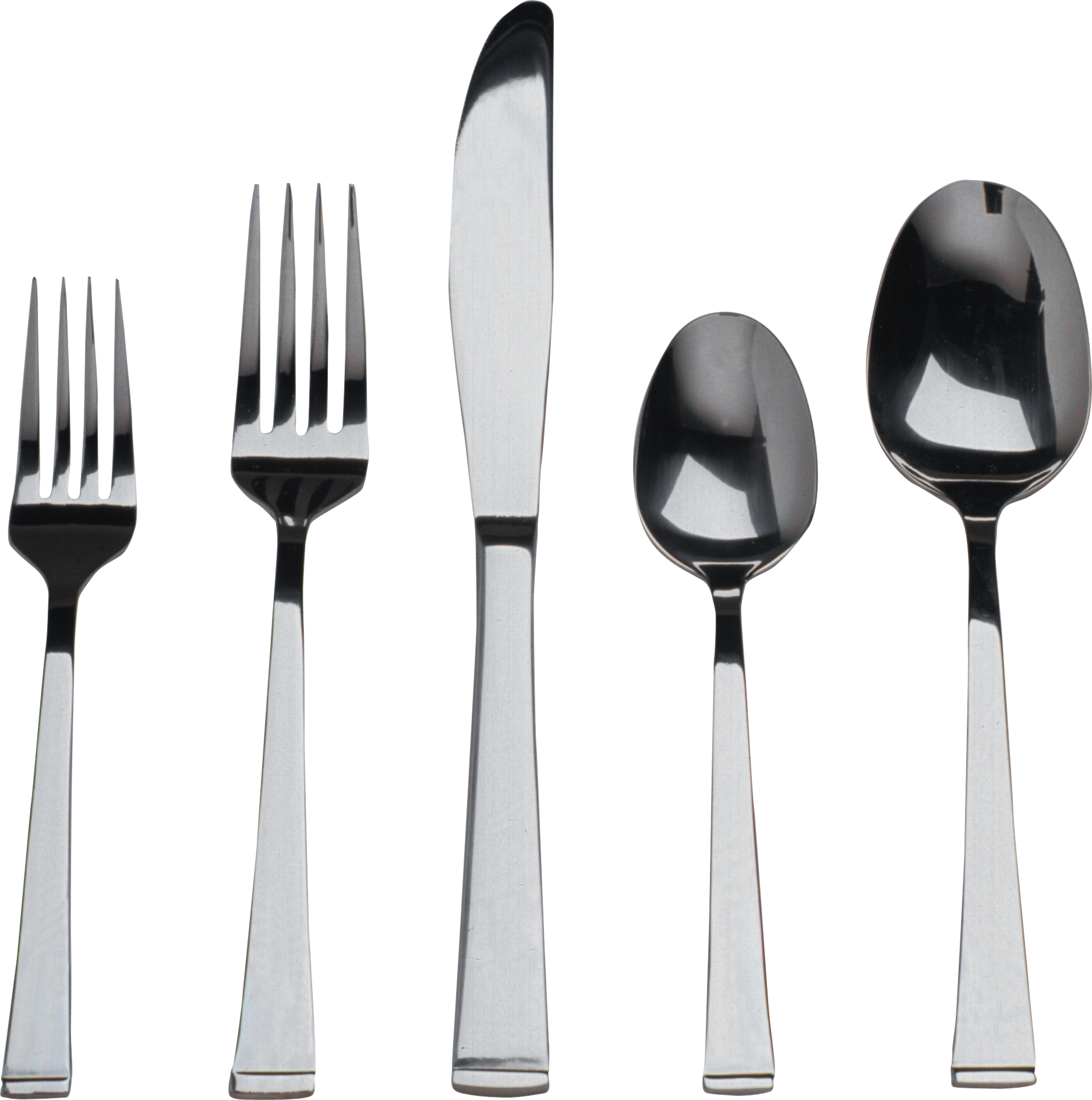 Fork And Knife And Spoon (1875x1888), Png Download