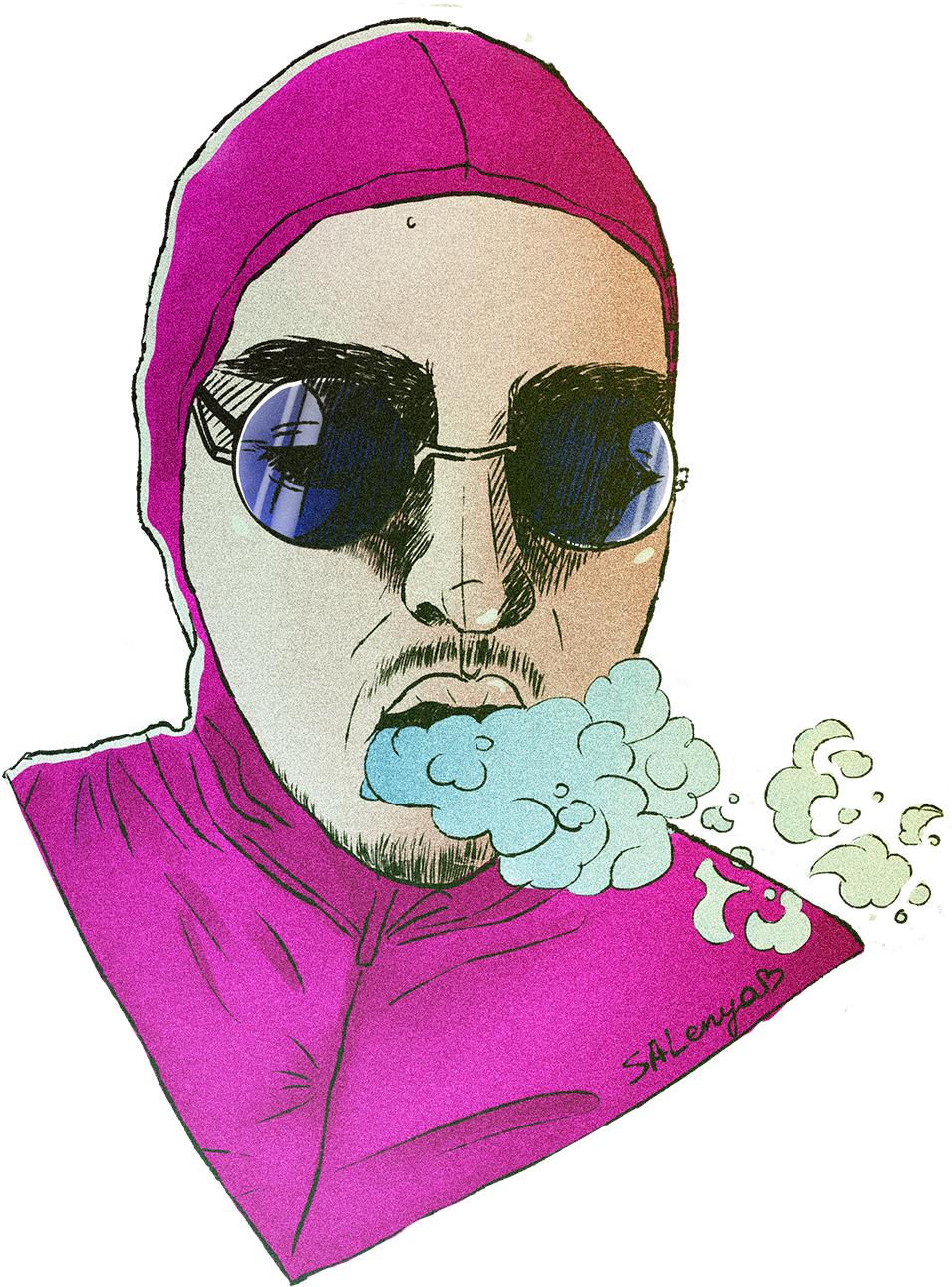 Dream Awhile - Filthy Frank Grime Art (1000x1308), Png Download