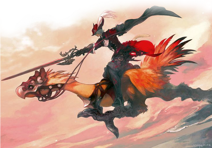 The Red Cloak - Red Mage Ff Xiv (727x581), Png Download