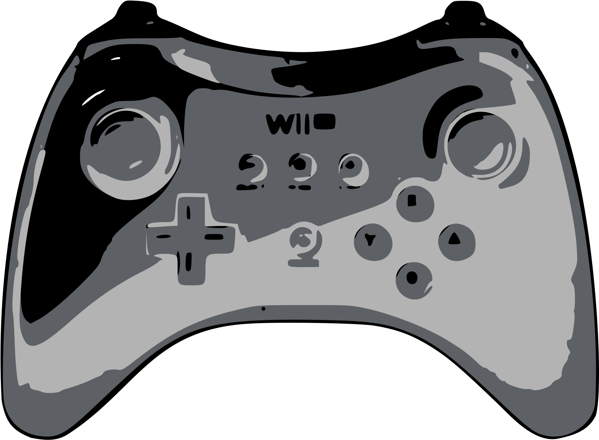 This Free Icons Png Design Of Wii Controller (2400x3394), Png Download