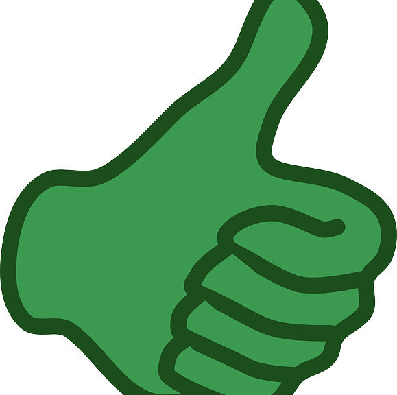 Certificate Clipart Thumbs Up - Duim Omhoog Groen (579x576), Png Download