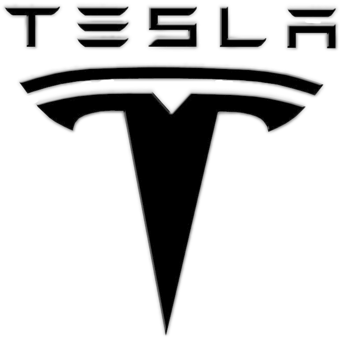 Tesla Logo Png - Tesla Logo Black And White (750x750), Png Download