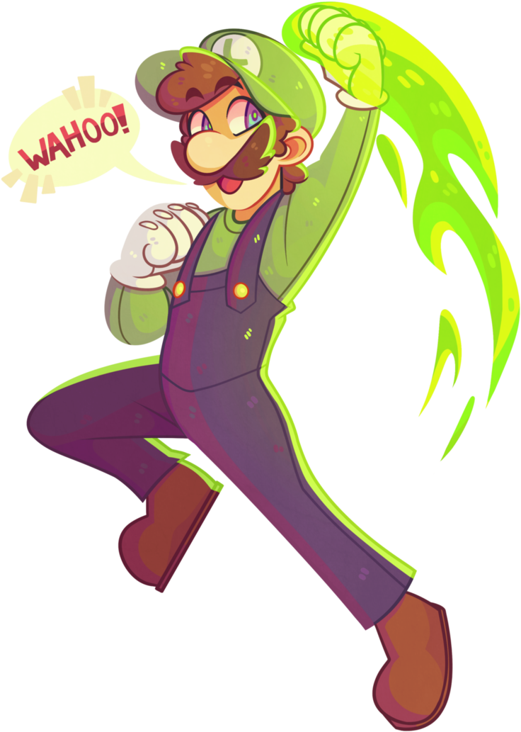 Luigi Fan Art (761x1049), Png Download