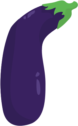 The Eggplant Sticker Pack Made It Through Review - Transparent Background Eggplant Emoji (618x618), Png Download