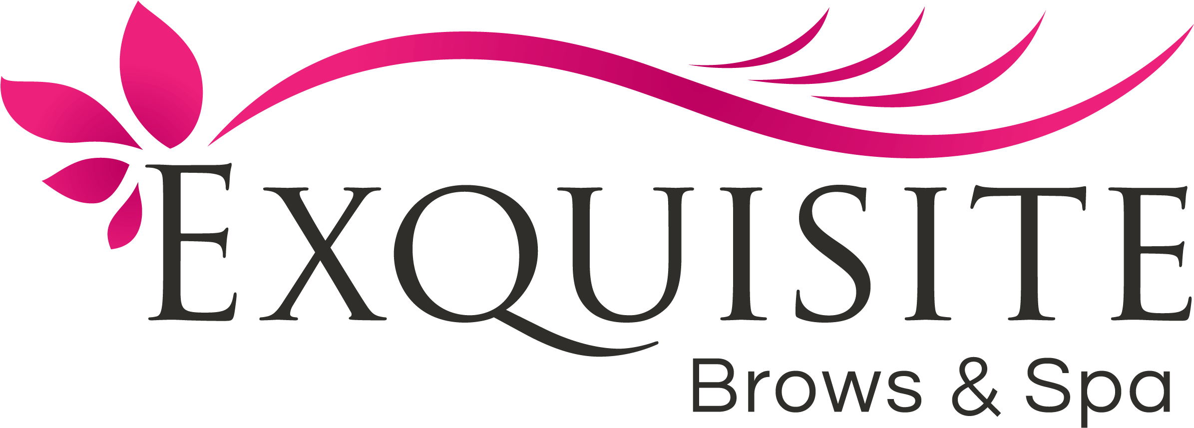 Exquisite Brows & Spa - Eyebrow Spa Logo (2835x1346), Png Download
