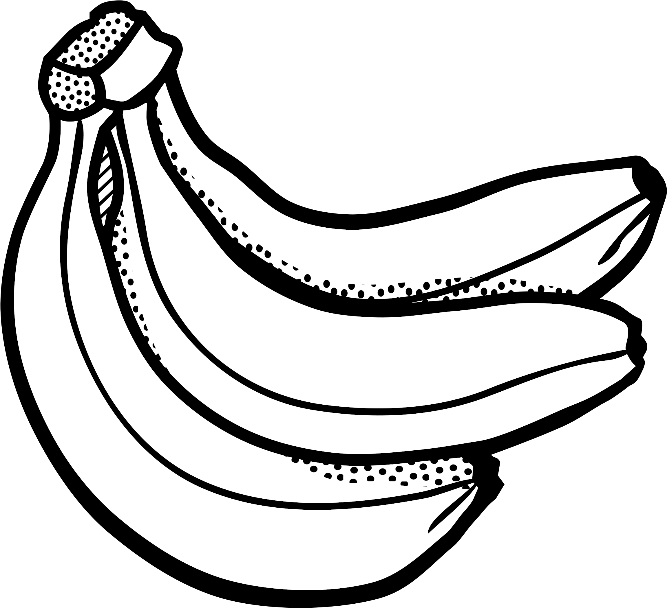 Bunch Of Bananas - Bunch Of Bananas Clipart (2400x2323), Png Download