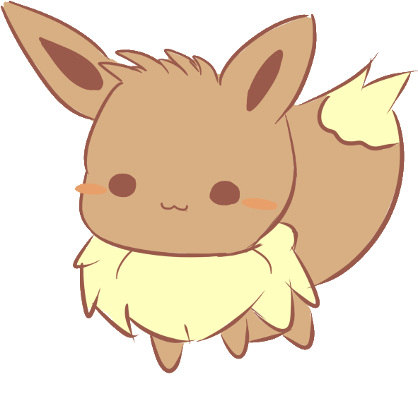 Chibi Eevee By Arzaela On Deviantart Png Download - Chibi Eevee (697x609), Png Download