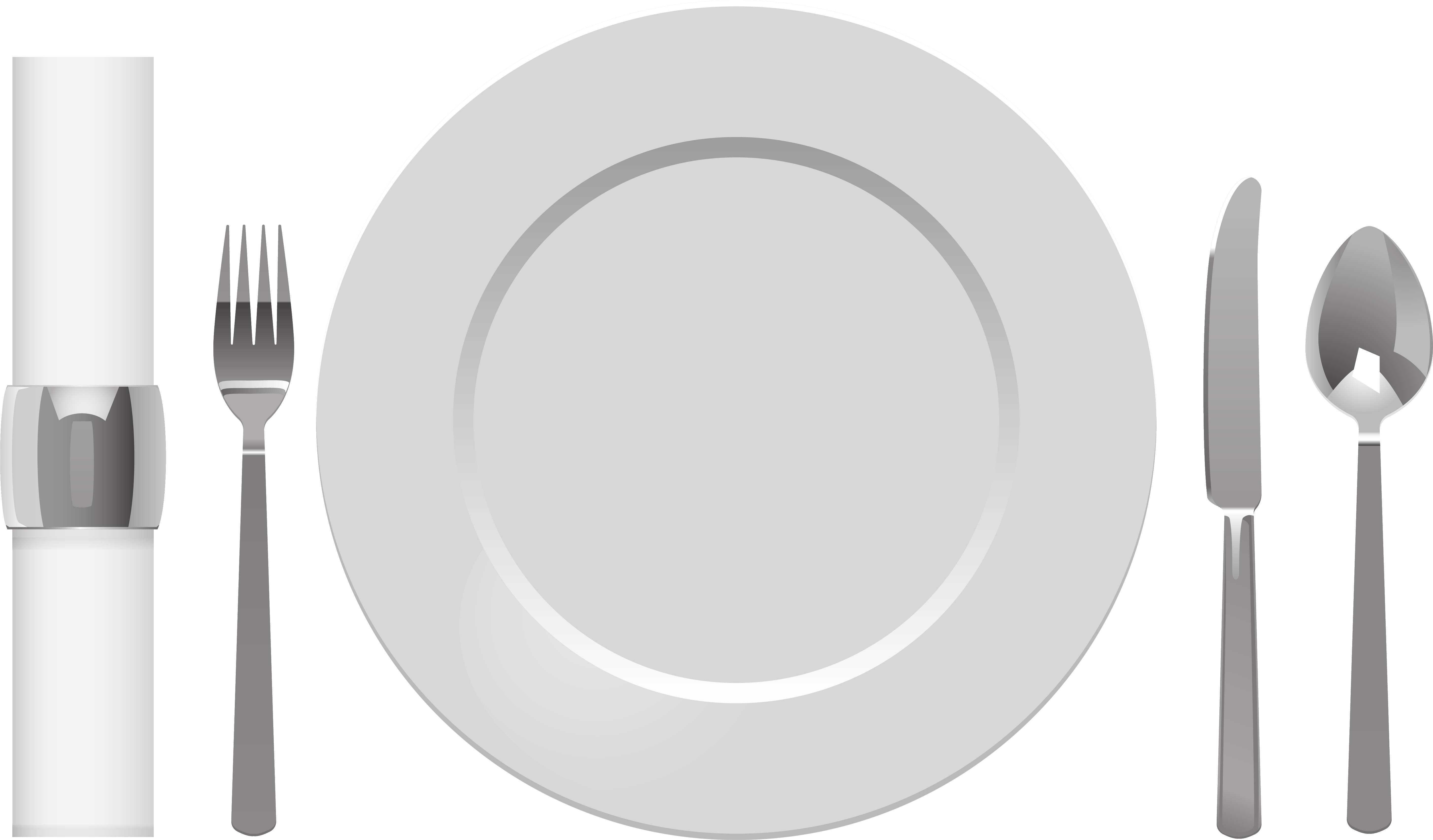 Png Stock Plate Table Knife And Napkin Png Clipart - Spoon (6051x3548), Png Download