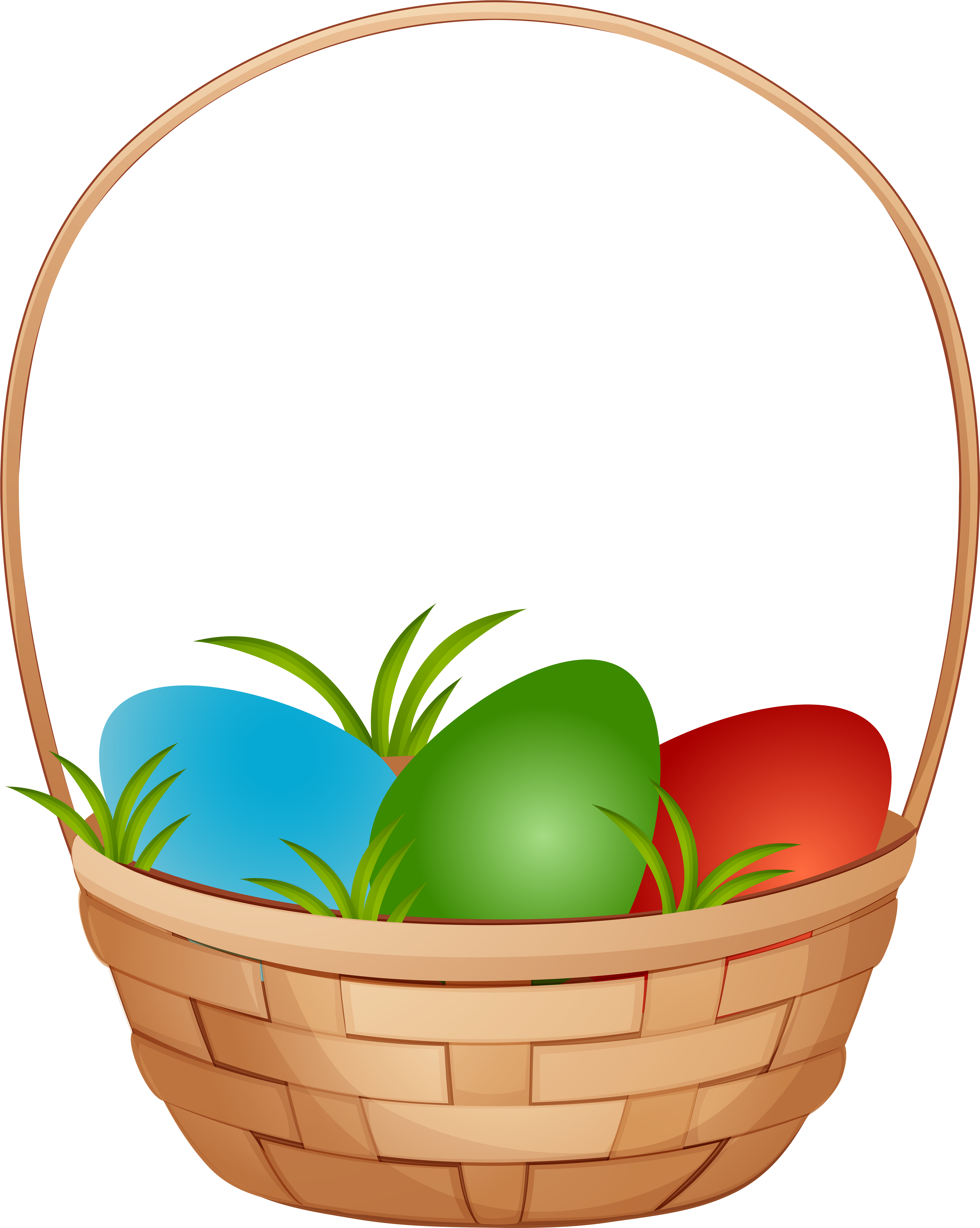 Easter Egg Basket Png (4788x6000), Png Download