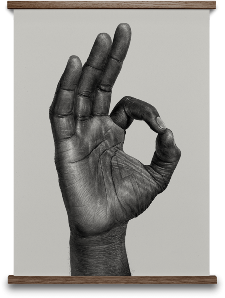 Börge Bredenbekk Ok Hand Print - Paper Collective Ok (453x600), Png Download