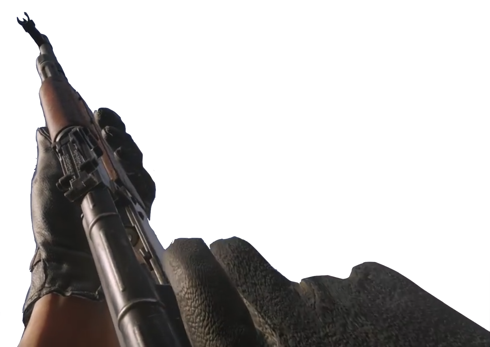 Ak-47 Cocking Mwr - Bullet Force Ak 47 Png (1606x1138), Png Download