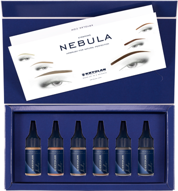Nebula Eyebrows Set 6 Colors - Kryolan Nebula Nebula Airbrush (350x450), Png Download
