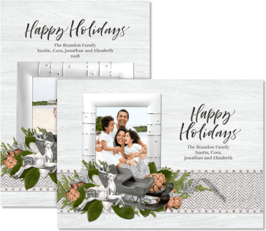 Silver Happy Holidays - Striped Watercolor Mother's Day Greeting Card, Pink (600x600), Png Download