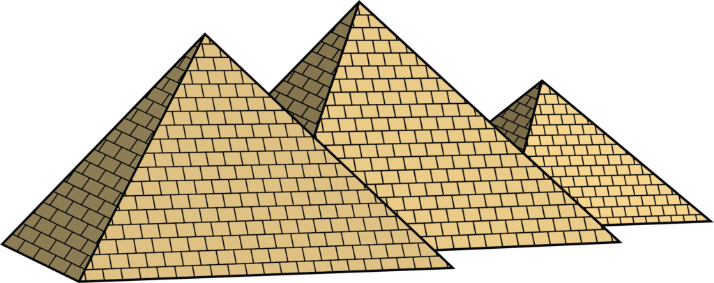 Free Pyramids Transparent Png - Great Pyramid Of Giza Clipart (1024x406), Png Download