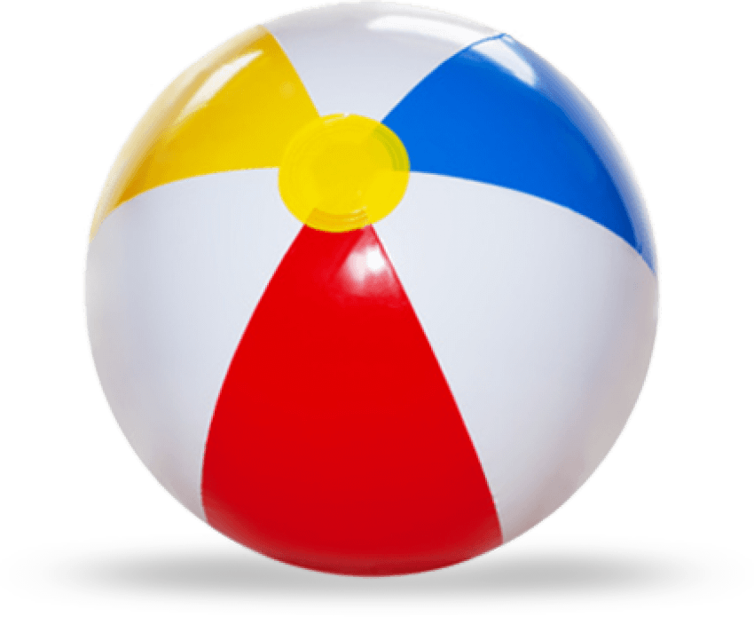 Beach Ball Transparent - Beach Ball Transparent Background (432x353), Png Download