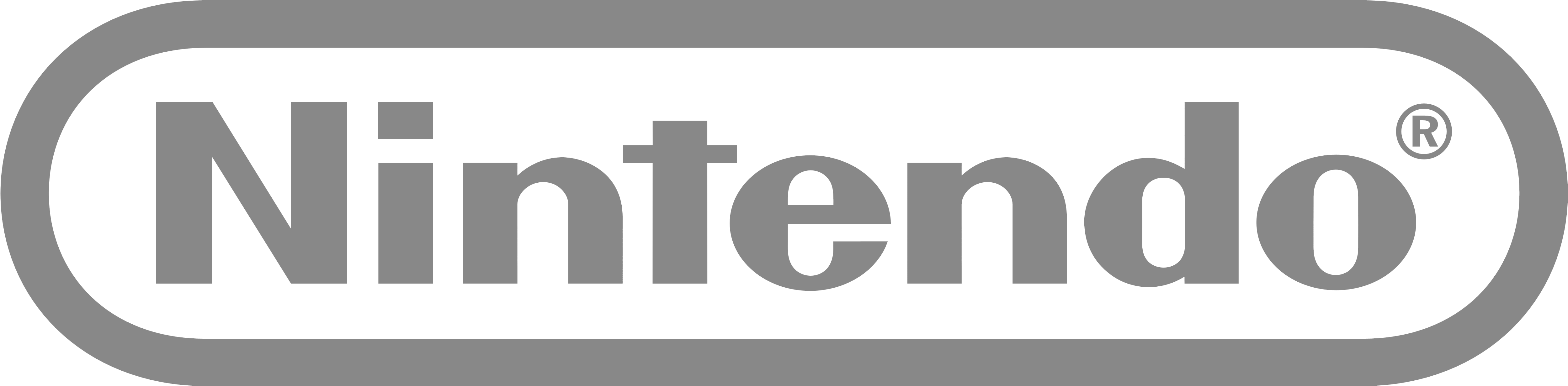 Nintendo Logo, Gray - Power Rangers-ninja Storm 6 Dvd (5050x1300), Png Download