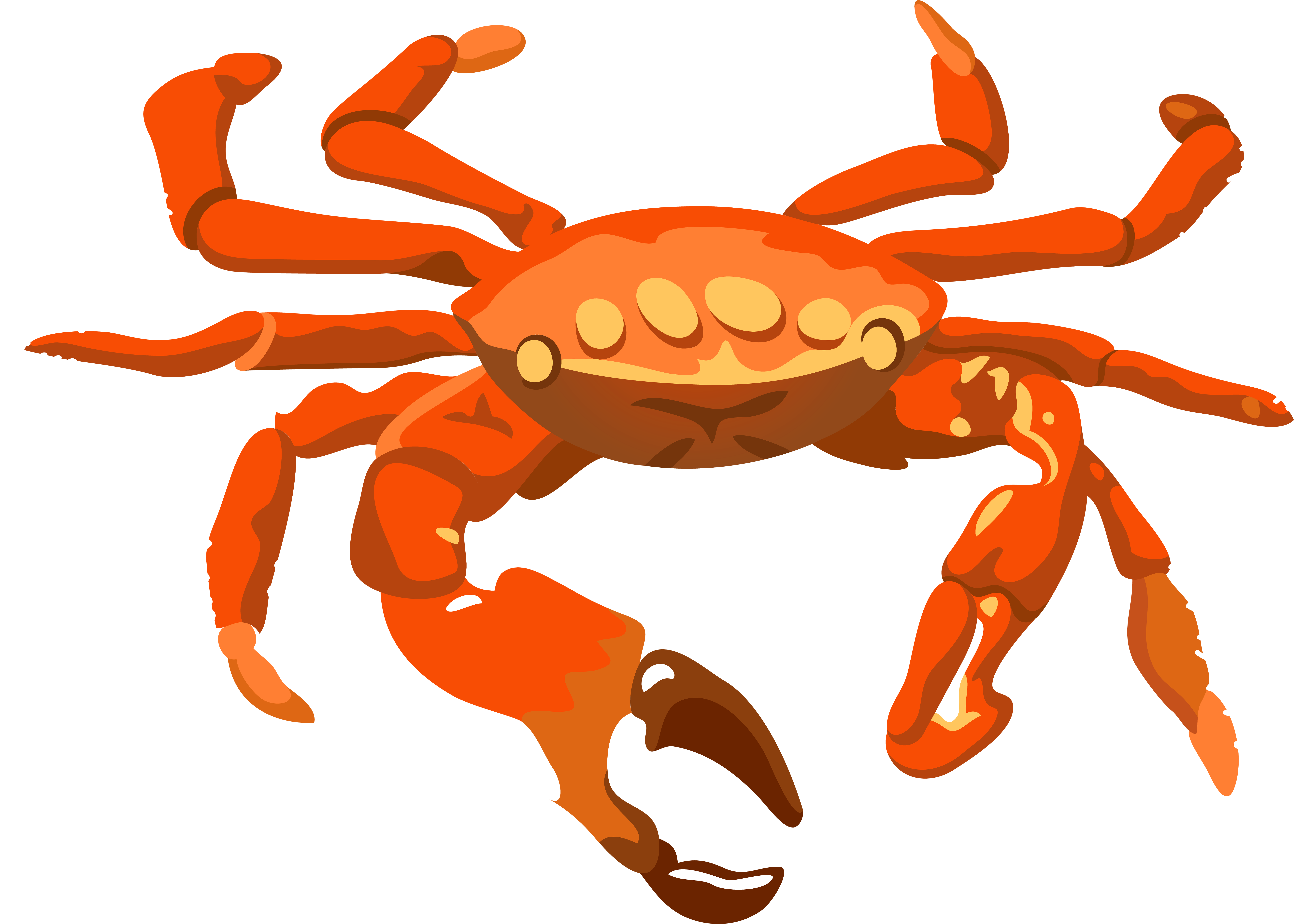 Crab Png Transparent Image - Crab Clipart Transparent (1024x727), Png Download
