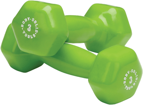 Free Png Dumbbell - Body Solid Vinyl Dumbbells 2 Lb Pair (light Purple) (480x480), Png Download