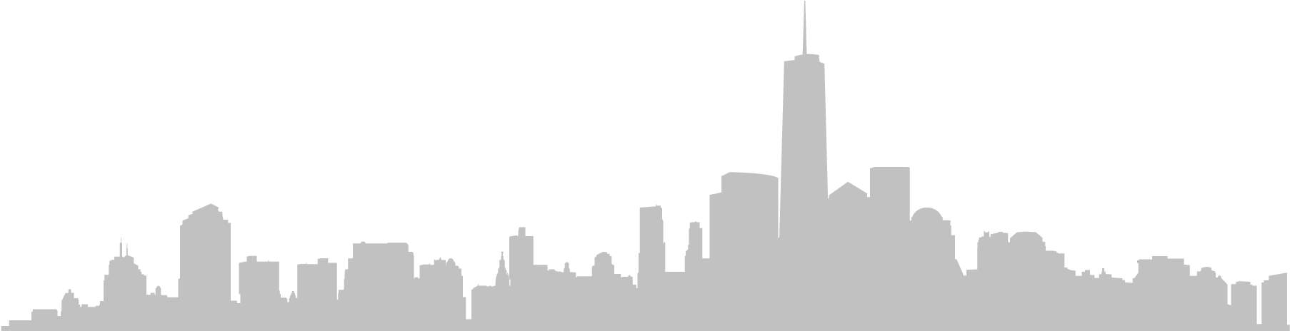 White Building Png - Lower Manhattan (1920x463), Png Download