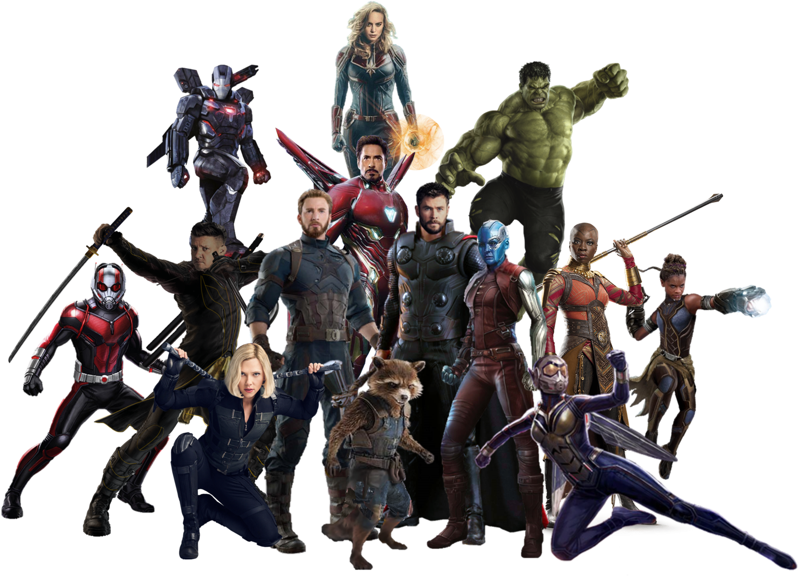 Avengers Team, Avengers Memes, Captain Marvel, Marvel - Avengers 4 Png (1706x1182), Png Download