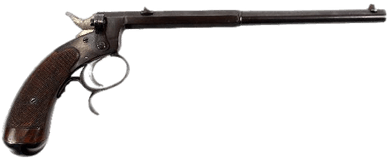 Pistol With Long Barrel - Weapon (400x400), Png Download