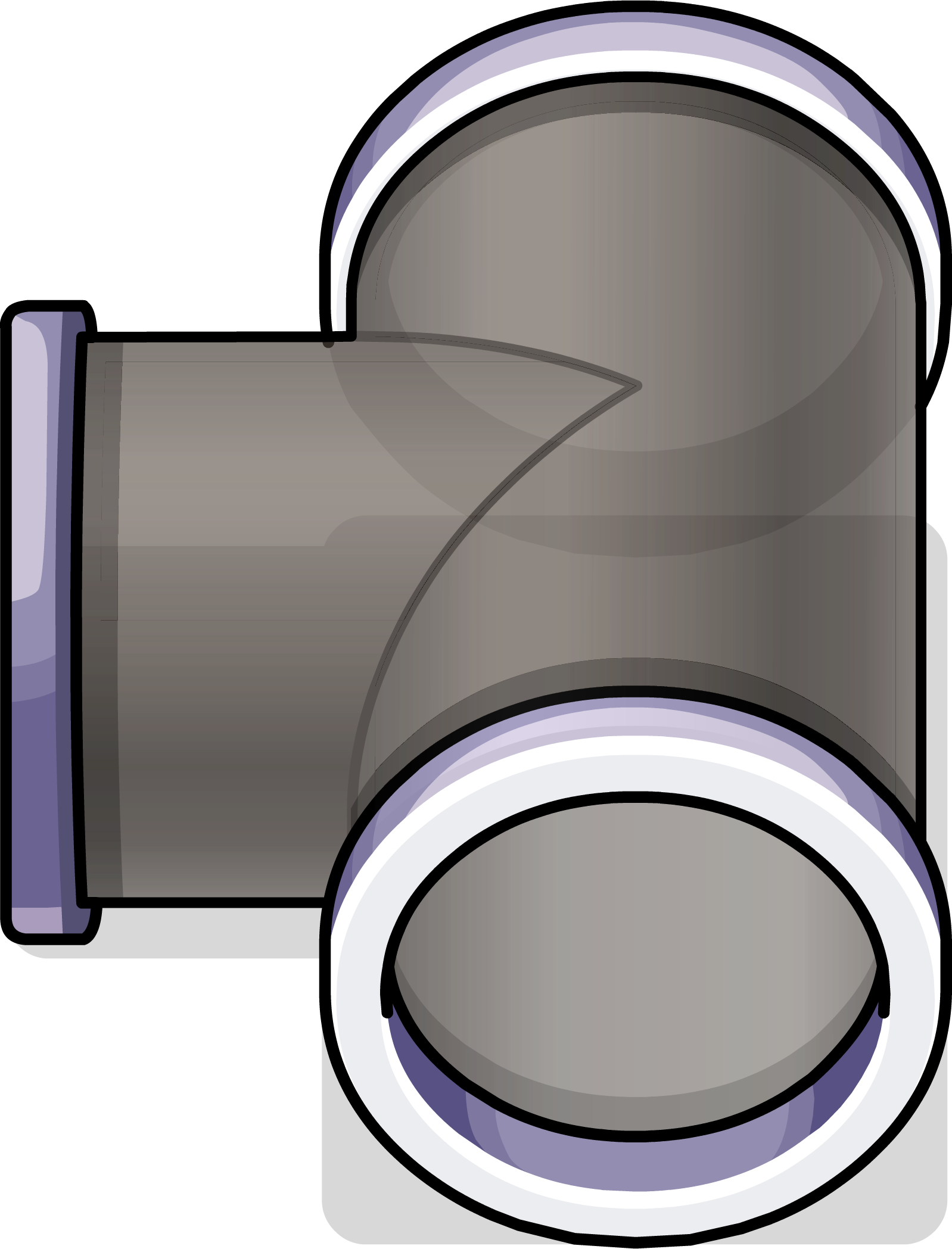 T-joint Puffle Tube Sprite 037 (1598x2097), Png Download