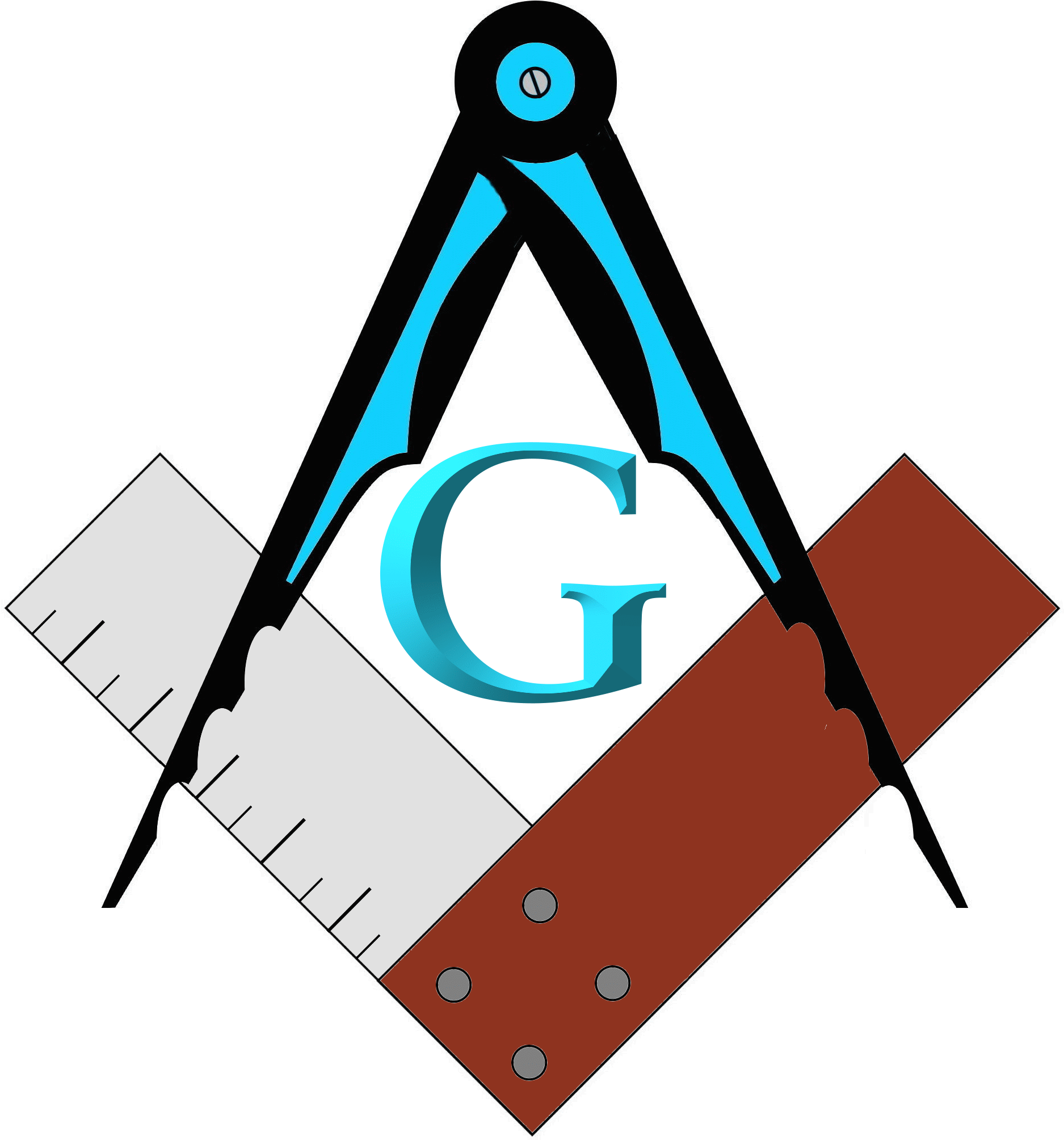 Masonic Square Compass - Masonic Compass Png (1930x2070), Png Download