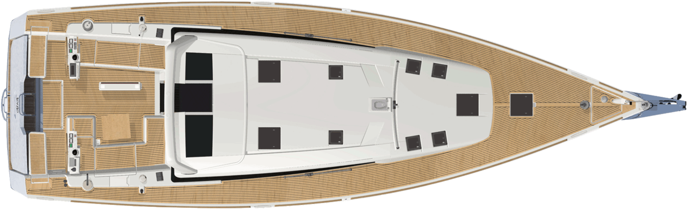 Sense 51 Top-685e - Beneteau Sense 51 (1400x440), Png Download
