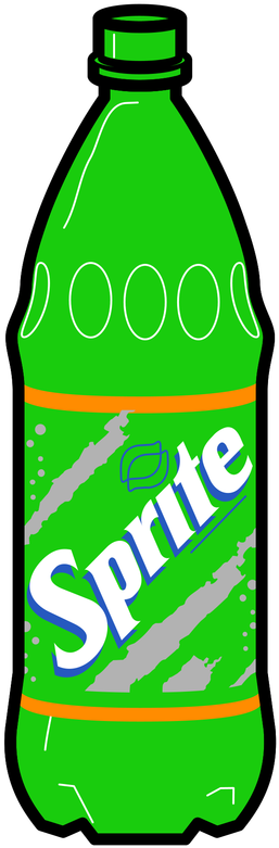 Soft Drinks Drawing At Getdrawings - Sprite Bottle Drawing (800x800), Png Download