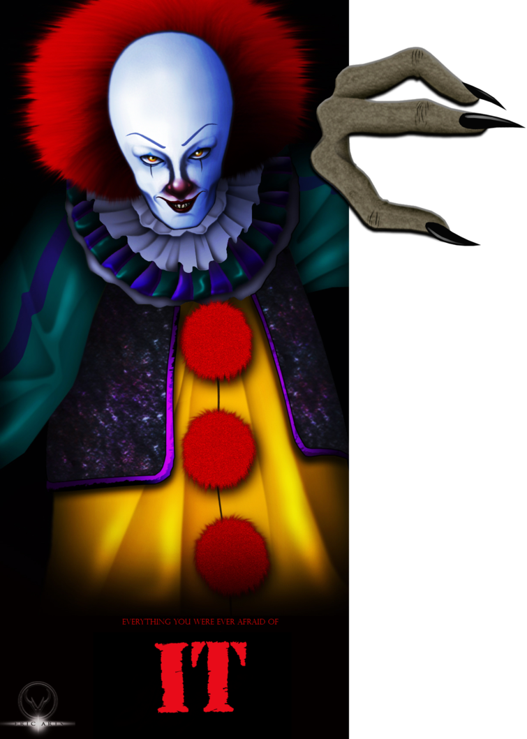 Picture Library Library Curry Drawing Pennywise - Pennywise The Dancing Clown Png (755x1059), Png Download