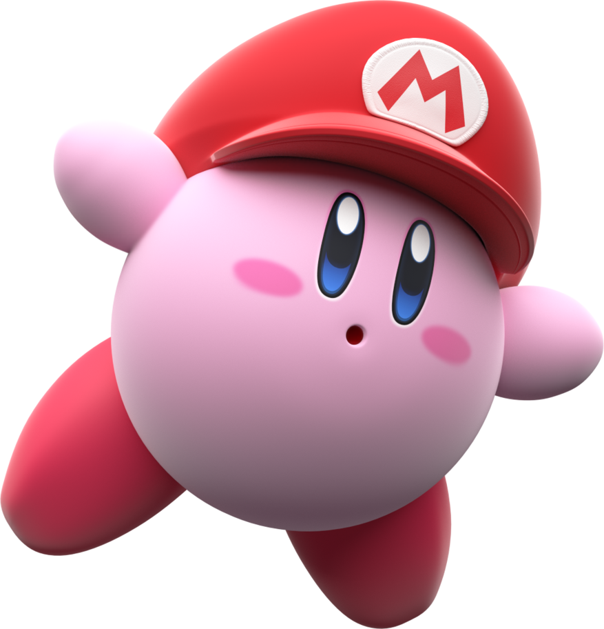 Mario Hat Kirby By Mintenndo-d72z4ip - Kirby Png (877x912), Png Download