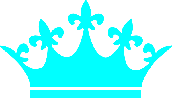 Crown Clipart Turquoise - Coroa Princesa Png (600x344), Png Download