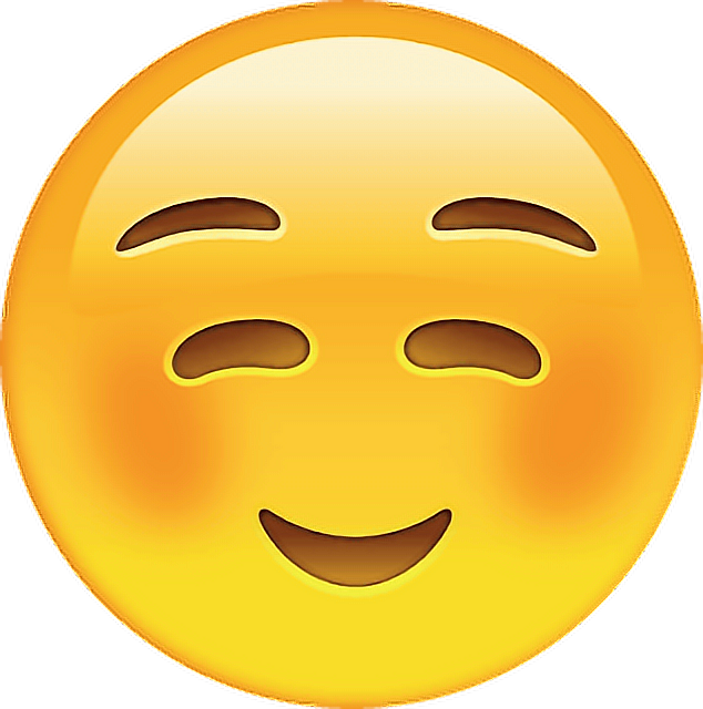 Cute Idontknow Emoji Whatsapp Emoticon Transparente - Smiling Face Emoji Png (634x640), Png Download