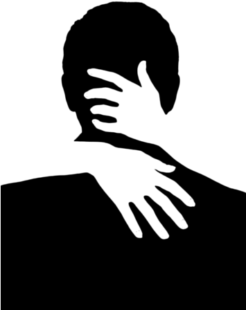Силуэты Двоих - You Will Meet A Tall (354x500), Png Download