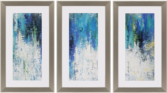 Surface Pk/3 - 3-piece Surface Framed Painting Print Set (550x550), Png Download