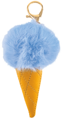 Picture Of Ice Cream Furry Pom-pom Clip - Ice Cream (415x415), Png Download
