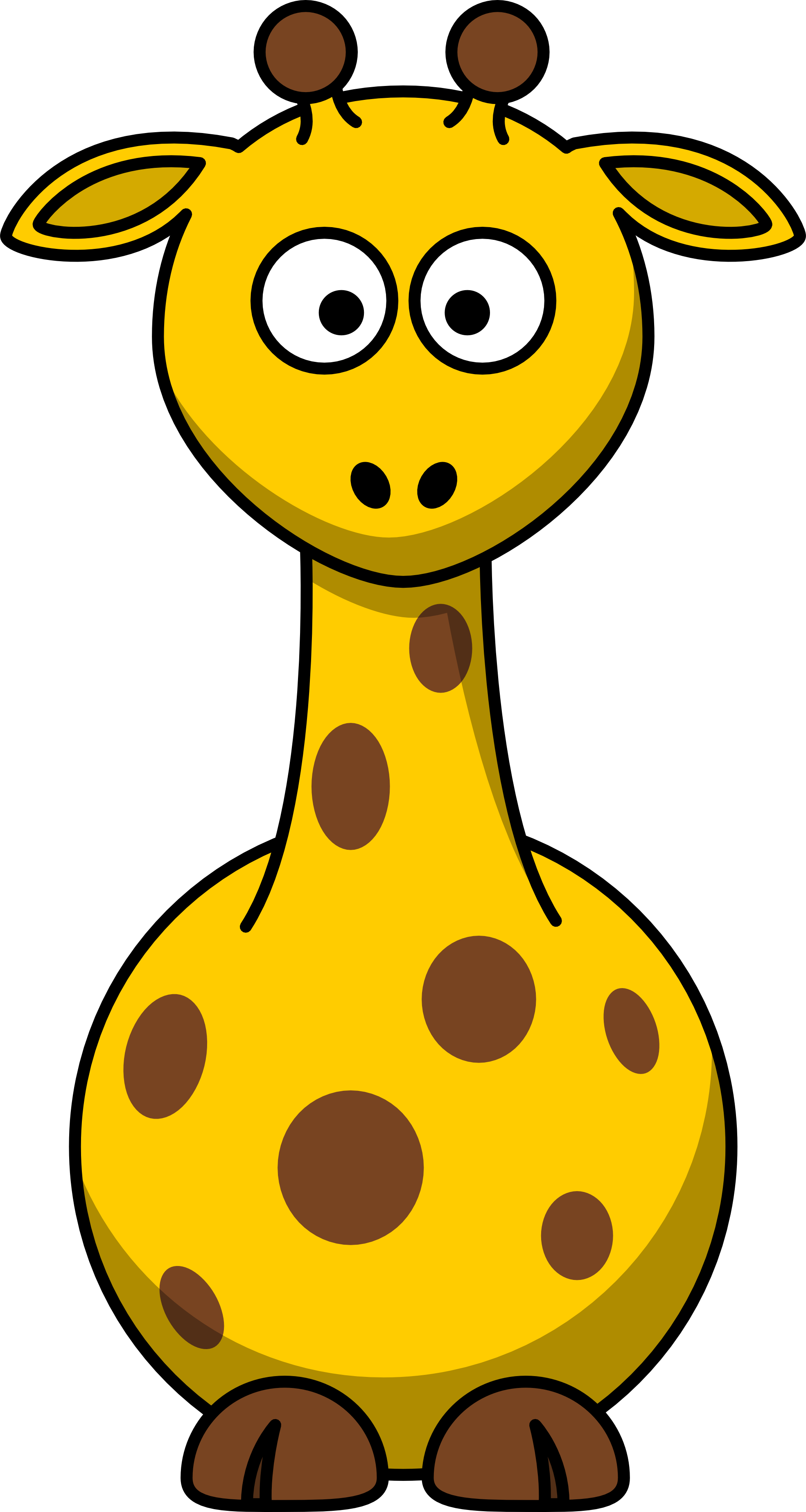 Animal Png - Cartoon Animals (1969x3694), Png Download