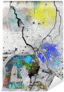 Cracked Wall, Underground Grunge Background Wall Mural - Wall (400x400), Png Download