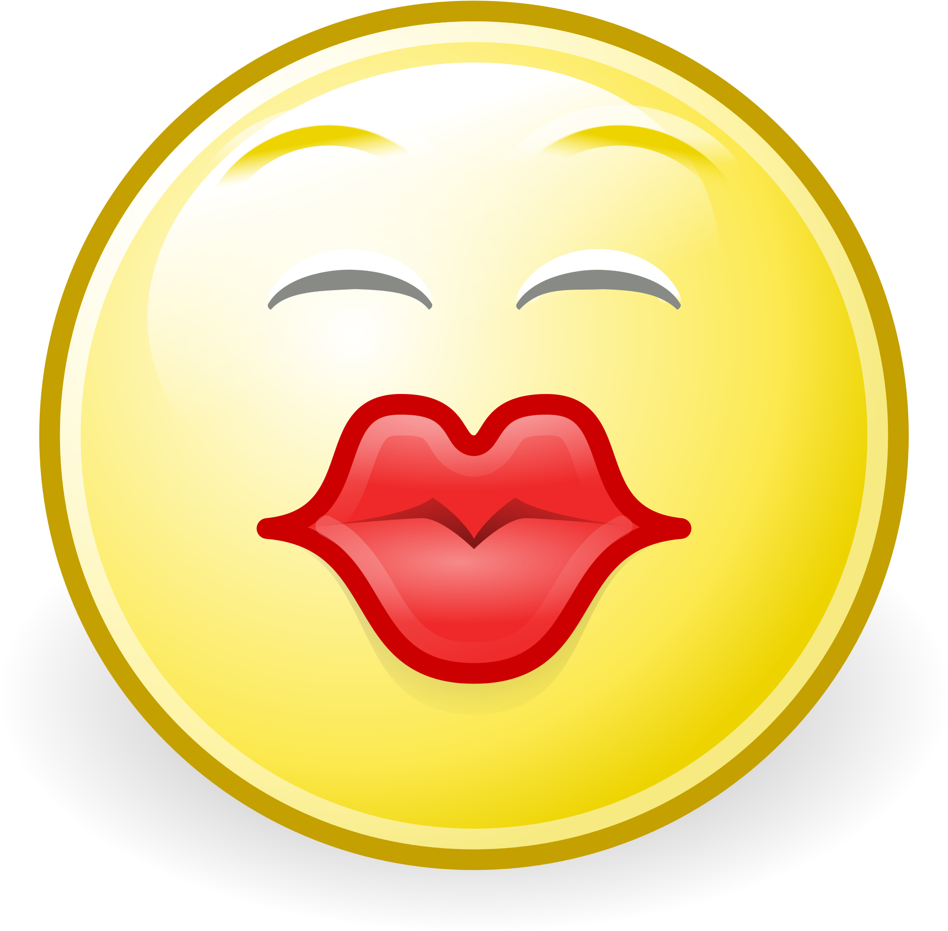 What To Do When Inkscape Quits Working Properly Reset - Kiss Face (2000x2000), Png Download