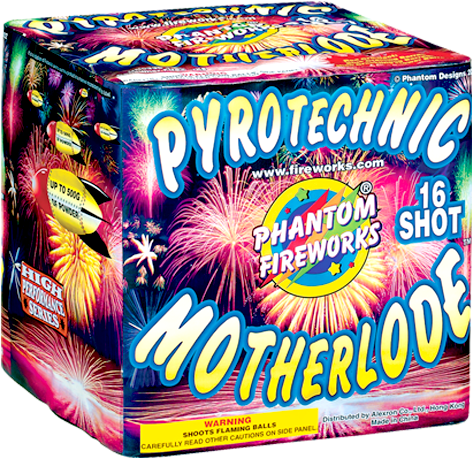 Phantom Fireworks® Pyrotechnic Motherlode, 16 Shot - Fireworks (500x500), Png Download