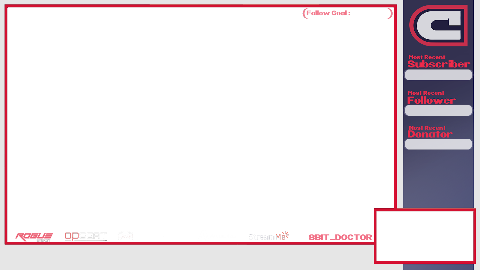 Stream Overlay - Circa Esports - Clean Twitch Overlay Png (1600x900), Png Download