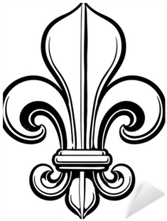Fleur De Lis Vector Linework Illustration Sticker • - Fleur-de-lis (400x400), Png Download