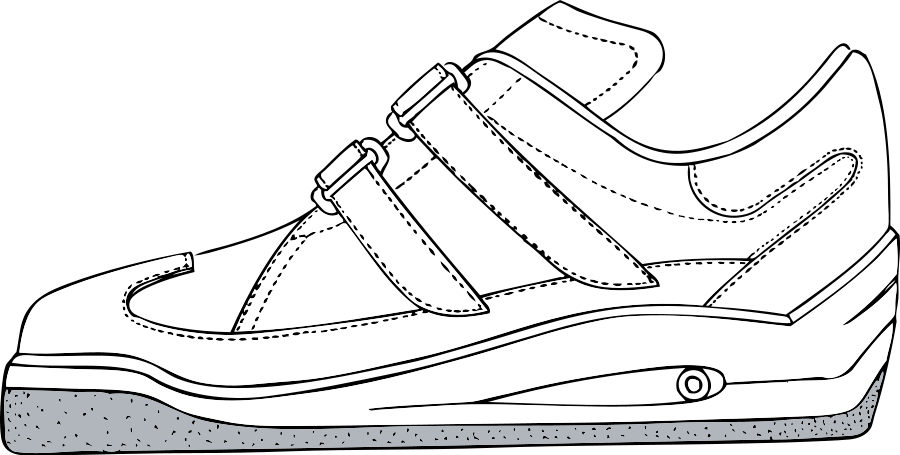 Shoe Clipart Snicker - Shoe Clip Art (600x304), Png Download