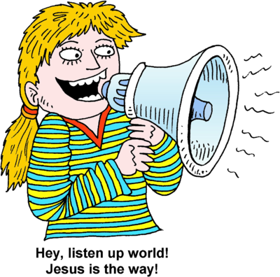Banner Library Download Image Megaphone Girl Christart - Listen Up Clipart (400x396), Png Download