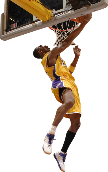Share This Image - Kobe Bryant Dunking Transparent (375x600), Png Download
